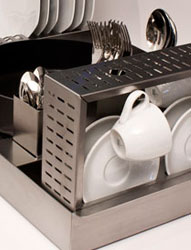 Accessories for dish drainer modules